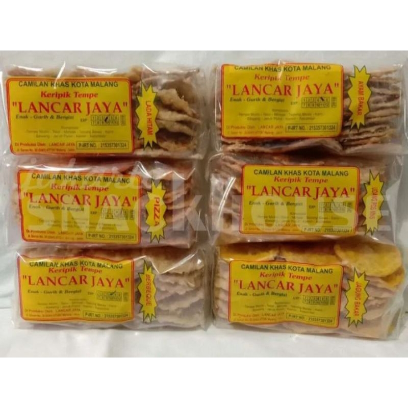 

Lancar Jaya, kripik tempe, aneka rasa