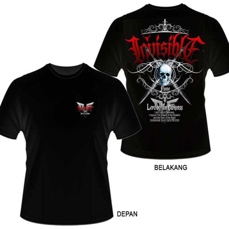 Invisible Flame T-shirt kaos LORD OF THE DARKNESS