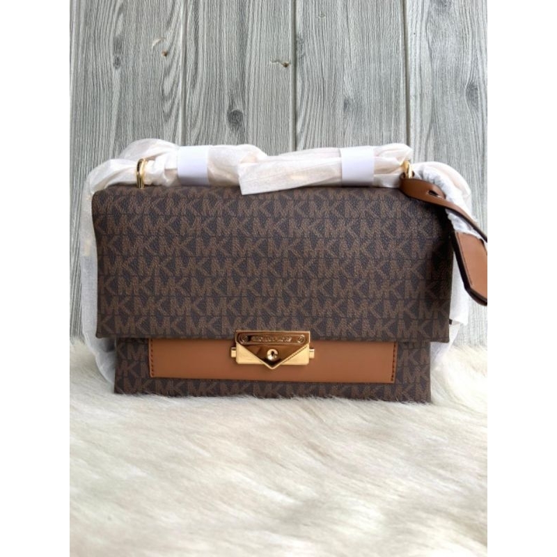 michael kors Cece medium flap shoulder bag brown