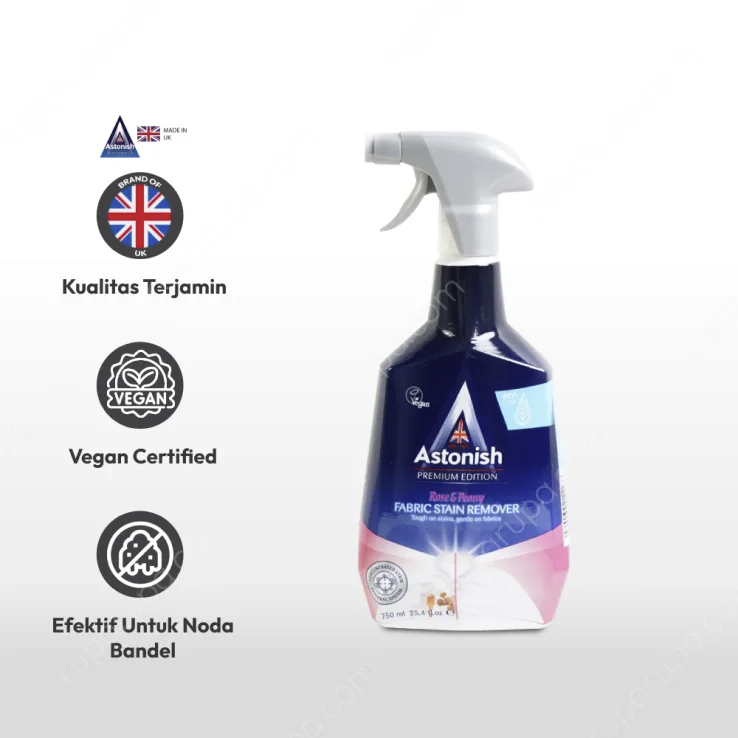 Pembersih Pakaian | Astonish Fabric Stain Remover Rose Botol 750ml
