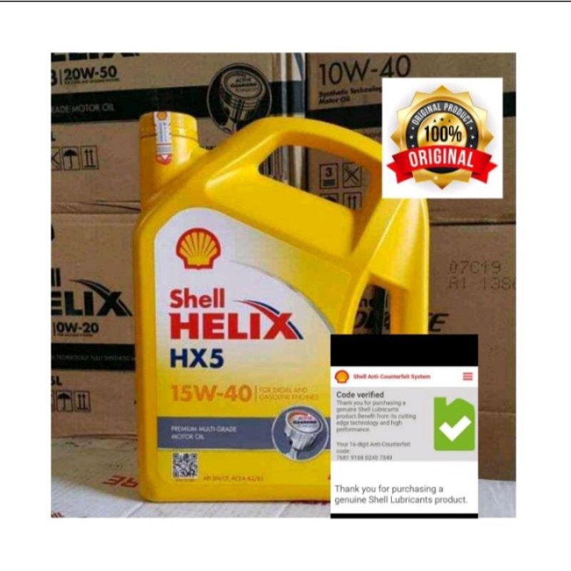 Shell HX5 15w-40