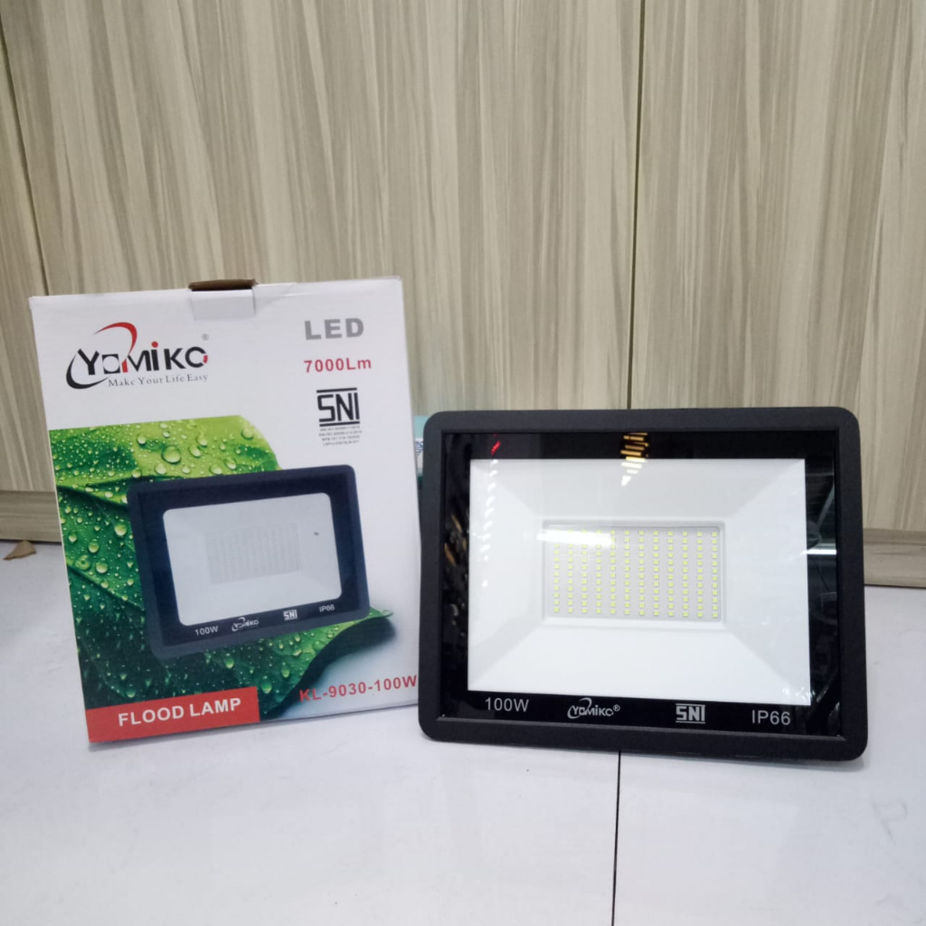 LED Sorot Lampu Baliho Flood Led Yomiko 100W Putih / Kuning
