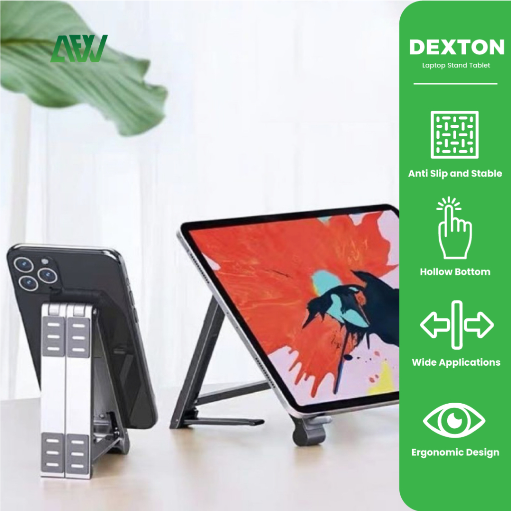 DEXTON Laptop Stand Tablet Stand Holder Dudukan Laptop Meja Laptop Stand
