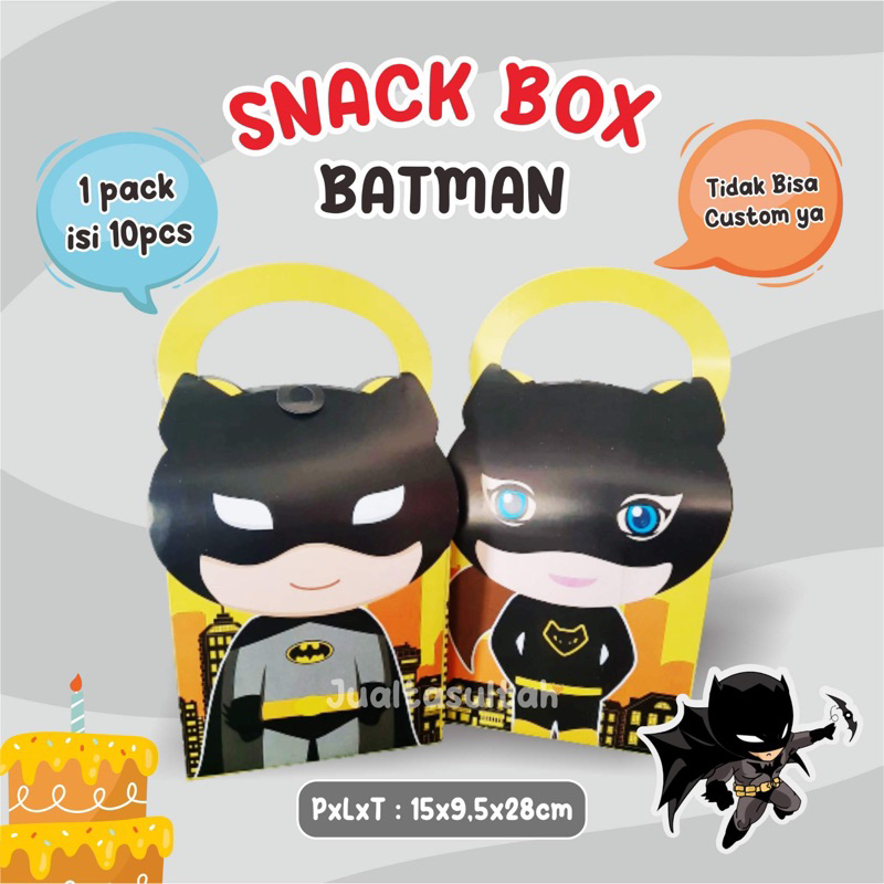 

(isi 10pcs) Snack Box Ultah | Tas ultah Karakter | Dus ulang tahun