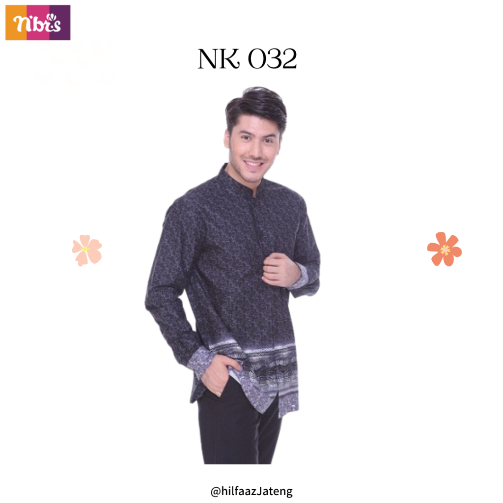 NIBRAS KOKO DEWASA NK 032 HITAM  / KOKO NIBRAS / KOKO MURAH / KOKO TERBARU / KOKO MODERN / KOKO BERK