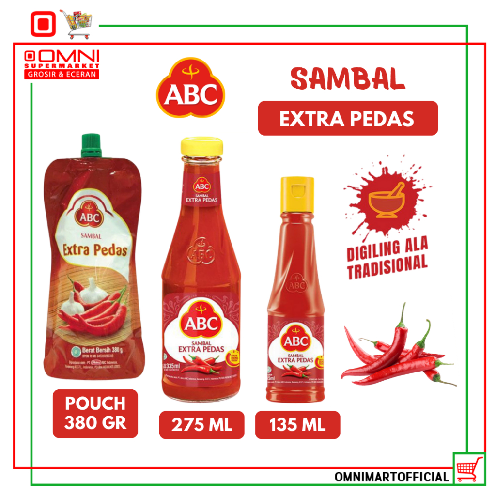 

Abc Sambal Ekstra Pedas All Variant Kemasan Botol