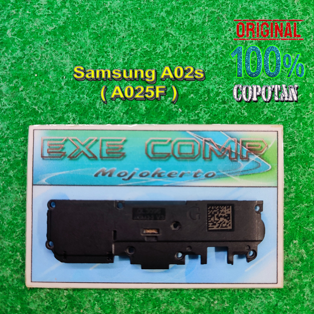 Samsung A02S (A025F) Speaker buzzer / spiker musik dan tutup mesin bawah original copotan | eXe Comp