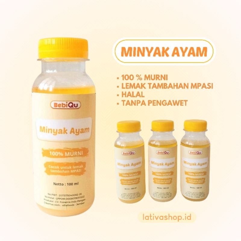 MINYAK AYAM Lemak Tambahan MPASI 100% Murni