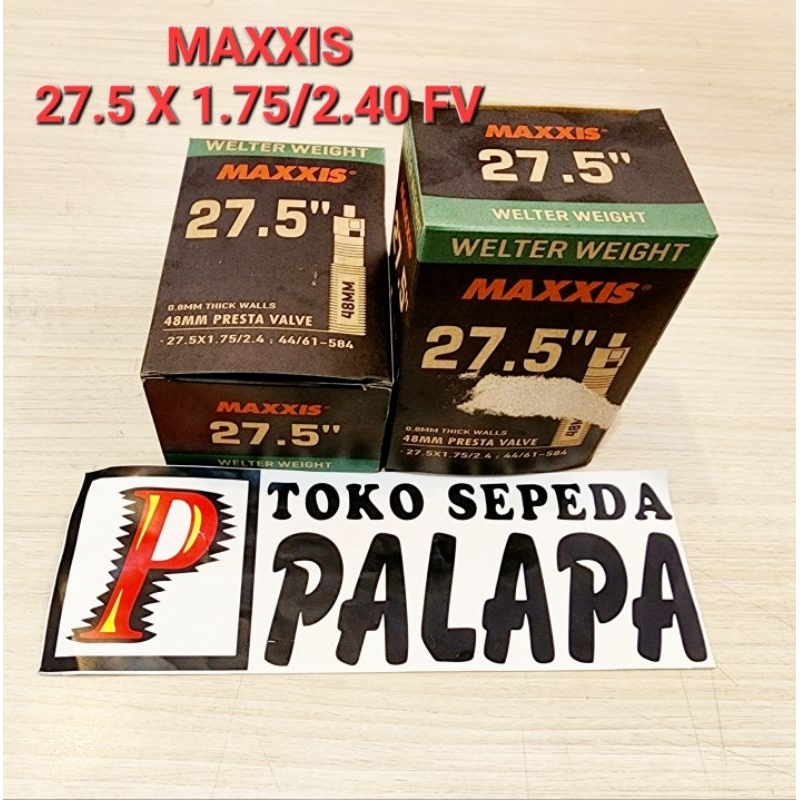 BAN DALAM MAXXIS UKURAN 27.5 x 1.75/2.40 FV 48mm Sepeda Gunung