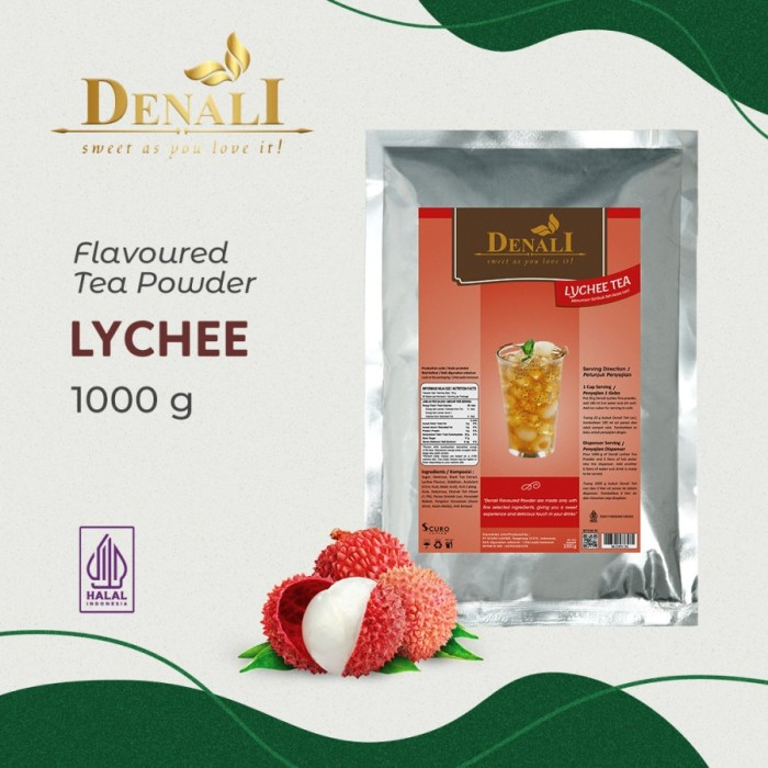 

Denali Lychee Tea Powder / Lychee Tea Powder merk Denali