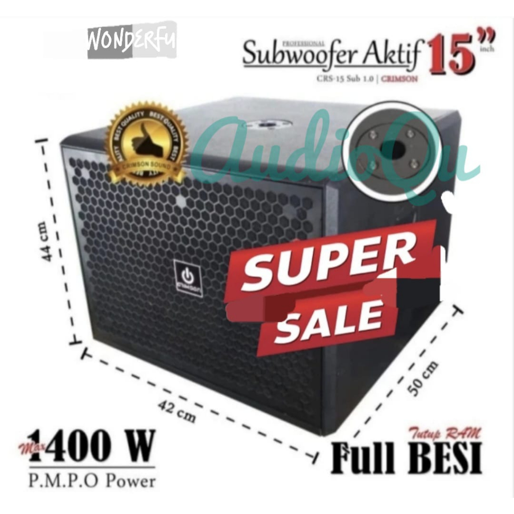 Subwoofer Aktif 15 Inch Crimson CRS 15 SUB 1.0 Professional Subwoofer