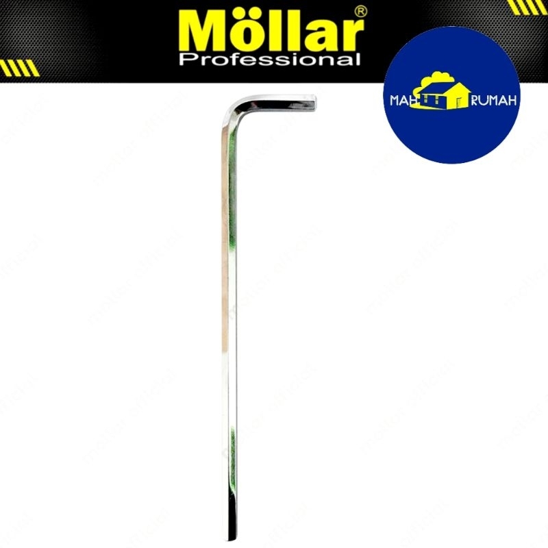 Kunci L Segi Enam Panjang HEX ECERAN 6mm 6 mm CrV - MOLLAR