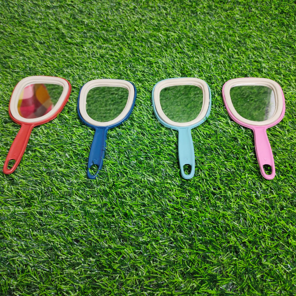CERMIN MAKEUP KACA GAGANG KECIL WARNA WARNI