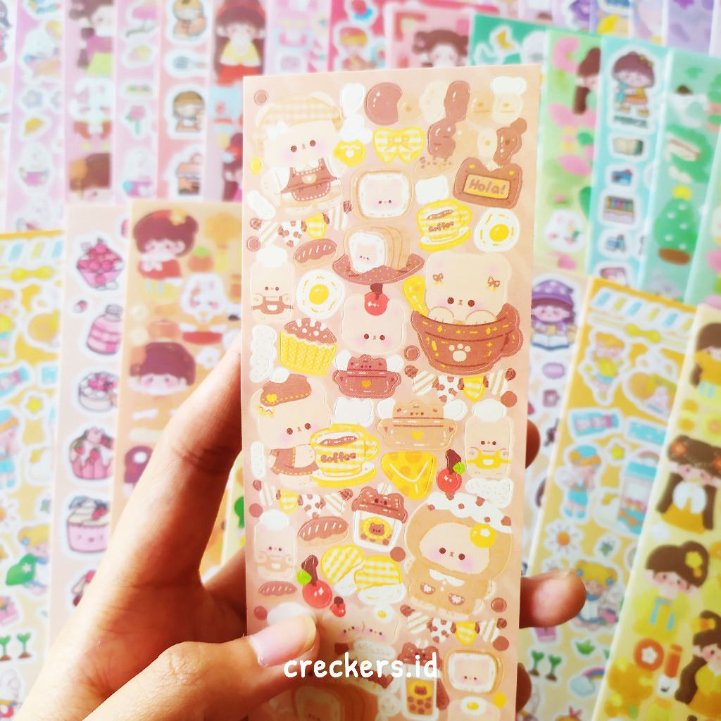 

[crekcers.id] Sticker Glitter Dekorasi Sticker Top Loader Gemas Murah