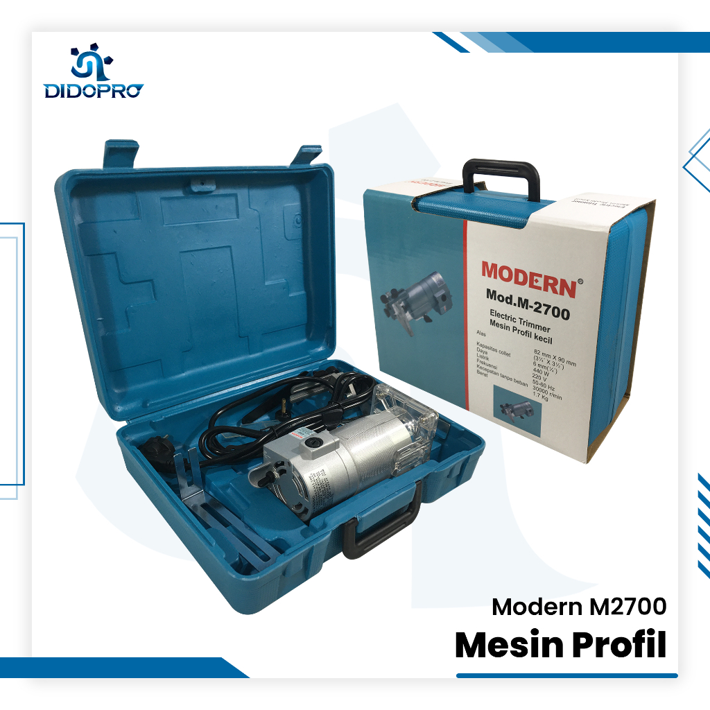 Modern M-2700 / M 2700 / M2700 Mesin Router Trimmer Profil Kayu