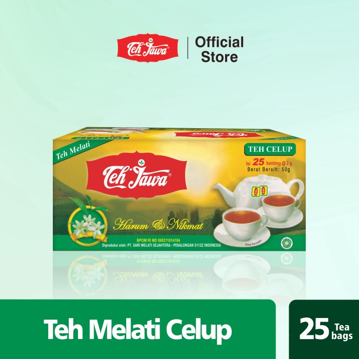 

TEH JAWA Jasmine - Teh Melati Celup isi 25 bags BLACK TEA VANILLA TEA GREEN TEA