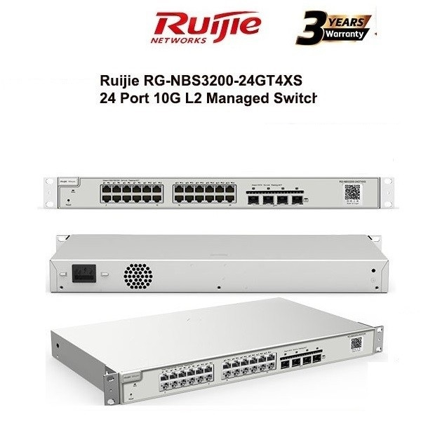 Ruiji RG-NBS3200-24GT4XS NBS3200 24 Port 10G L2 Managed Switch