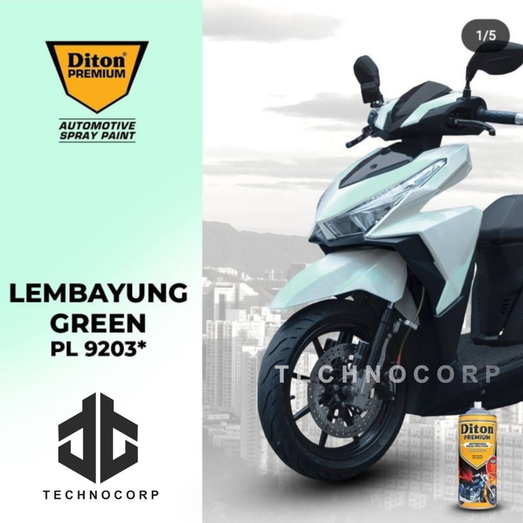 

CAT DITON PREMIUM PL 9203 LEMBAYUNG GREEN / PEARL HIJAU 400ML