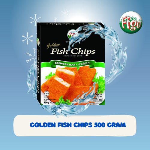 

FISH CHIPS 500GR ( FIGO GOLDEN ) | IKAN | NUGGET IKAN | BAKSO | SURIMI | PRODUK IMPOR | FROZEN FOOD