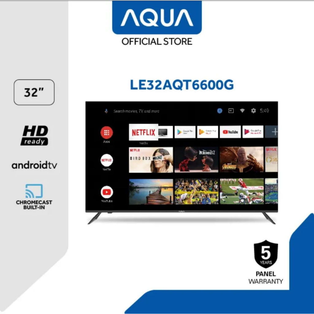 TV SMART ANDROID 32 INCH AQUA 32K701AF