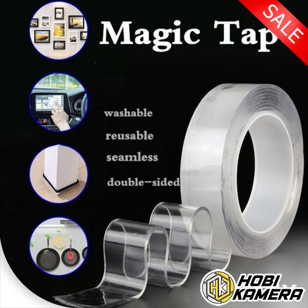 

Double Tape Isolasi/Lakban Bening Timbal Balik