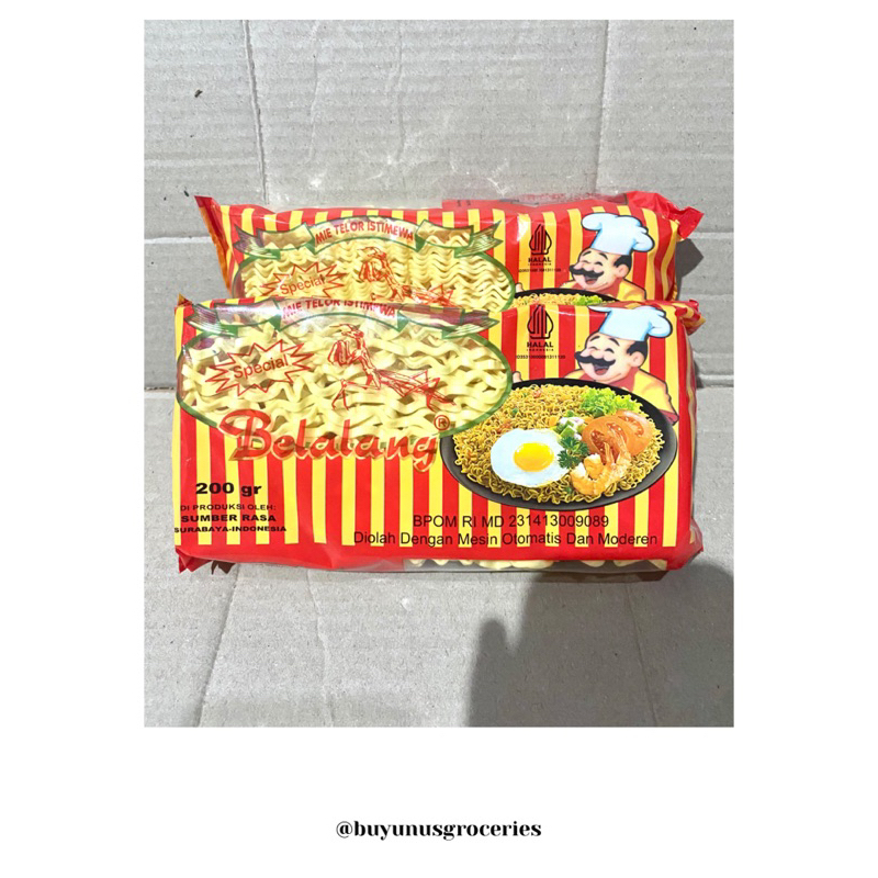 

Mie Telor Cap Belalang Pipih & Biasa 200g Satu Kemasan 2pcs