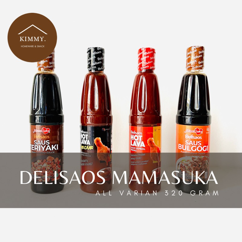 

MAMASUKA DELISAOS 320 GRAM HOT LAVA KOREAN SAUCE / SAUS TERIYAKI / SAUS BULGOGI HALAL / SAOS
