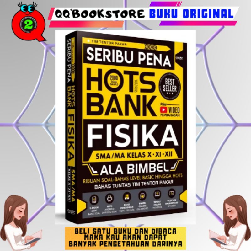 BUKU SOAL FISIKA SMA / SERIBU PENA HOTS BANK FISIKA SMA KELAS X XI XII BEST SELLER / EMC