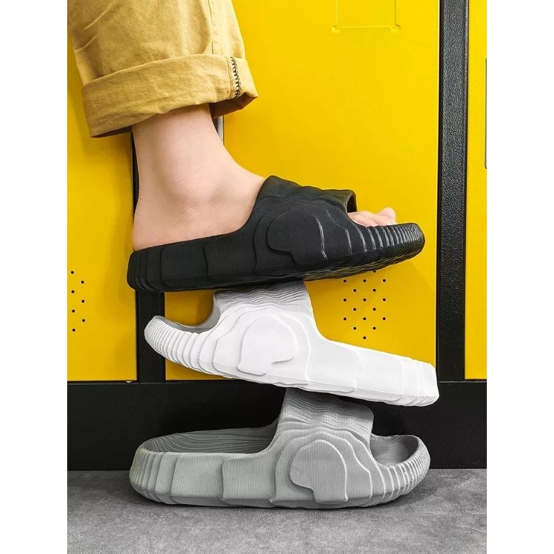 SANDAL SELOP PRIA CASUAL ADDILETTE TERBARU SANDAL SLIDE TERBAIK NYAMAN RINGAN BAHAN KARET EVA