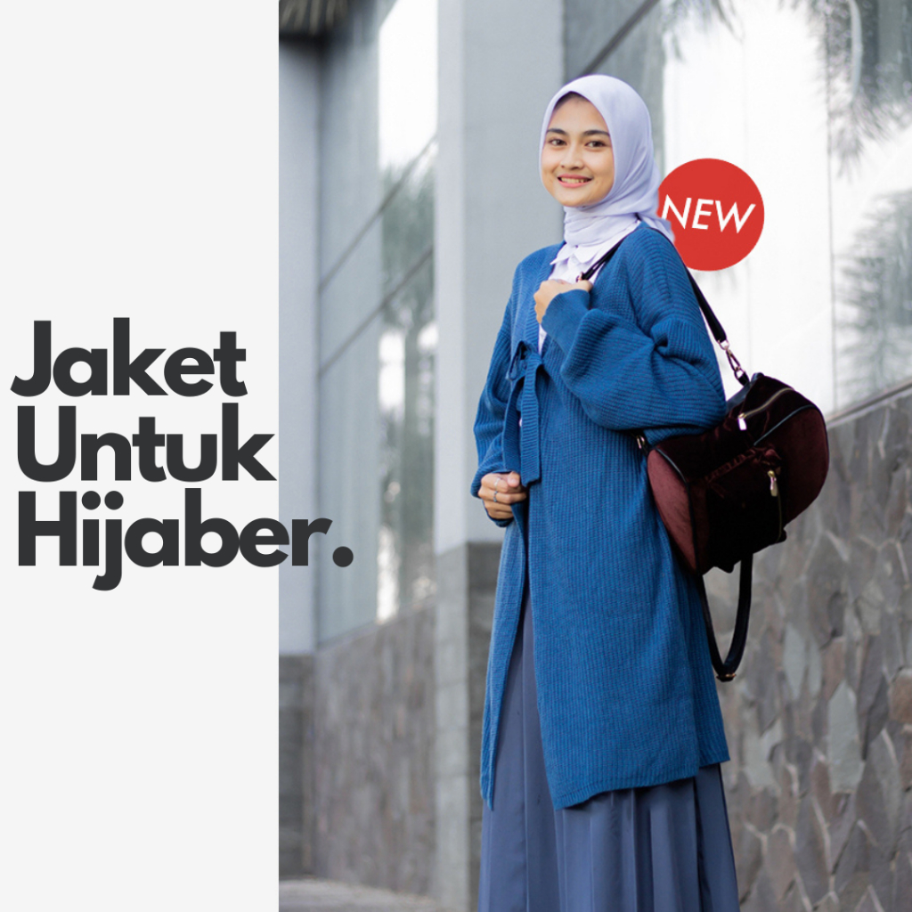 HIJACKET ARA | HIJAKET JAKET HIJAB PANJANG WANITA MUSLIMAH SYARI