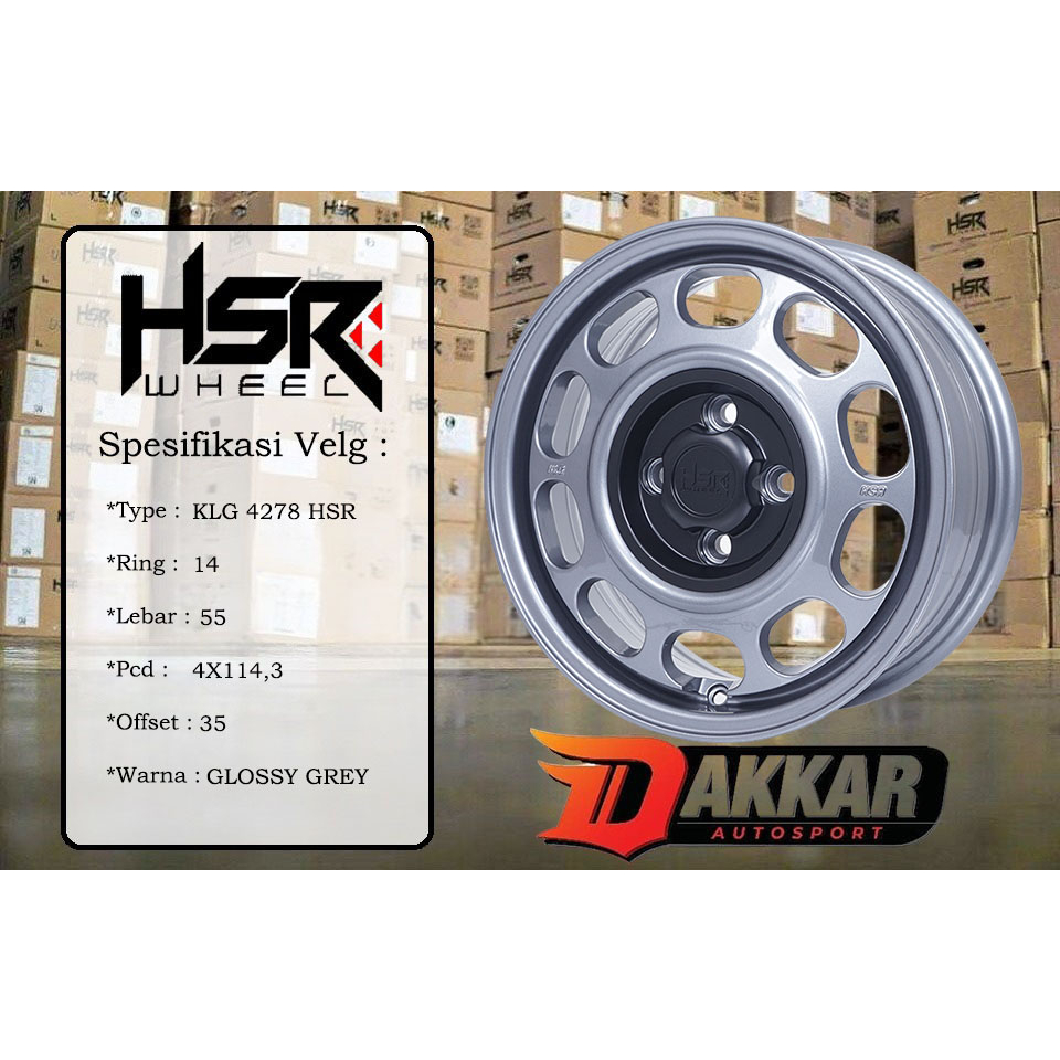 velg mobil racing ring 14 hsr lebar 5,5 et35 untuk avanza xenia kijang