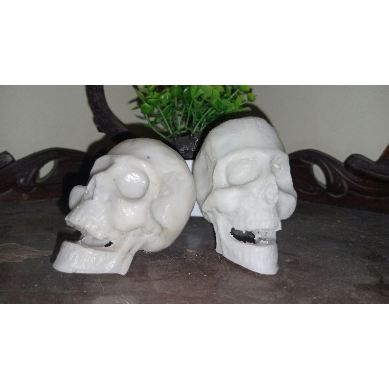 hiasan aquarium ornamen tengkorak