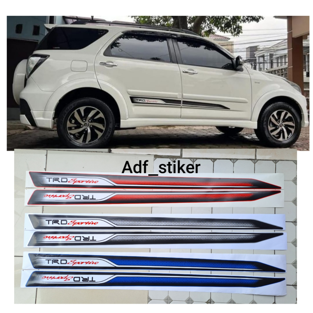 stiker Trd Sportivo Rush / Sticker TRD SPORTIVO Pintu/ Stiker TRD Rush Terios
