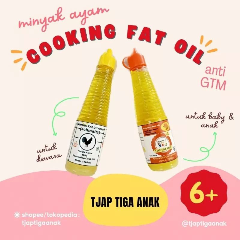 

TJAP TIGA ANAK - SCHMALT CHICKEN TEMULAWAK FAT OIL 100% MURNI - MPASI 6m+