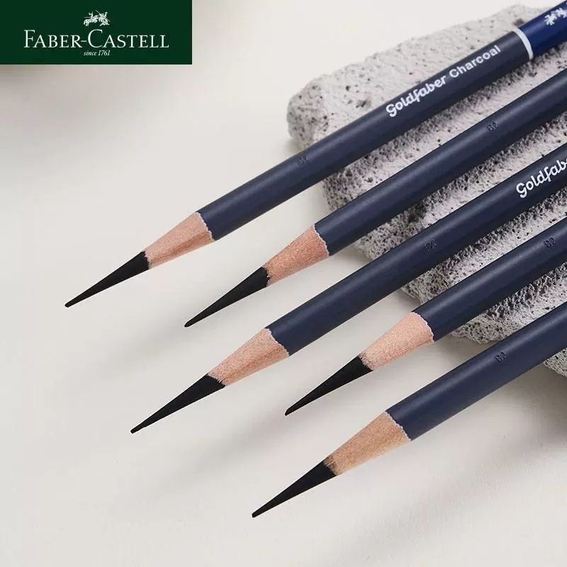 

Faber Castell goldfaber charcoal pencil pensil sketch 1 pcs