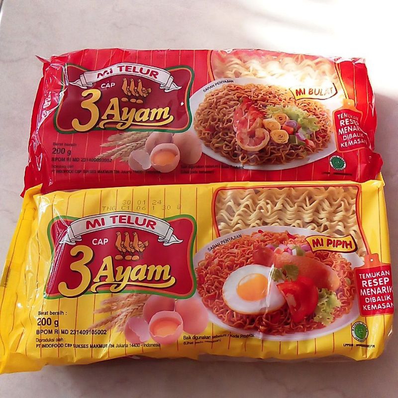 

Mi Telur Cap 3 Ayam
