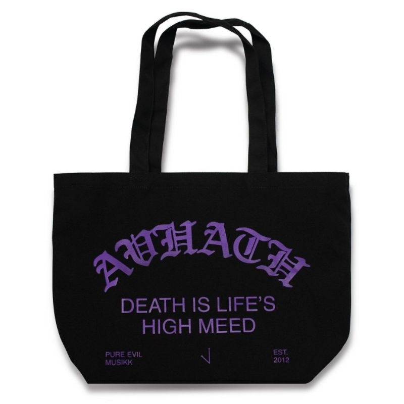 AVHATH TOTEBAG PURPLE ON BLACK - DEATH IS LIFE’S HIGH MEED [DILHM]