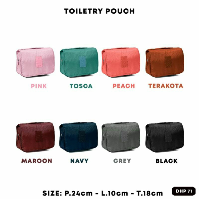 TOILETRY POUCH / WADAH KAMAR MANDI DHP 71 IMPORT.