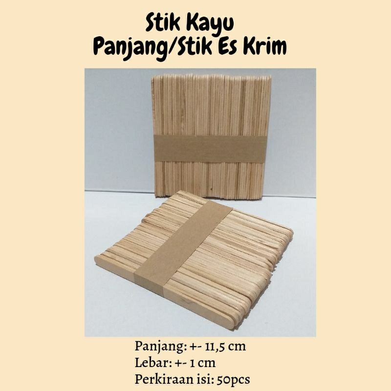 Stik kayu panjang/Stik es krim