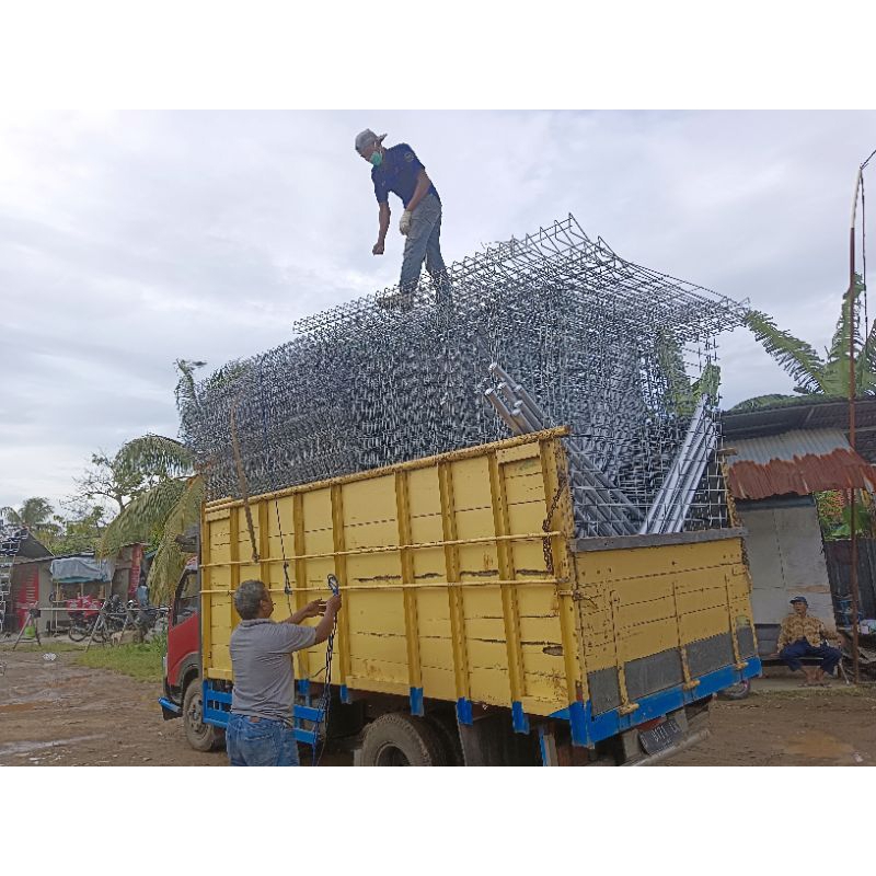 pagar brc hot dip galvanis T120 x Dia 8mm