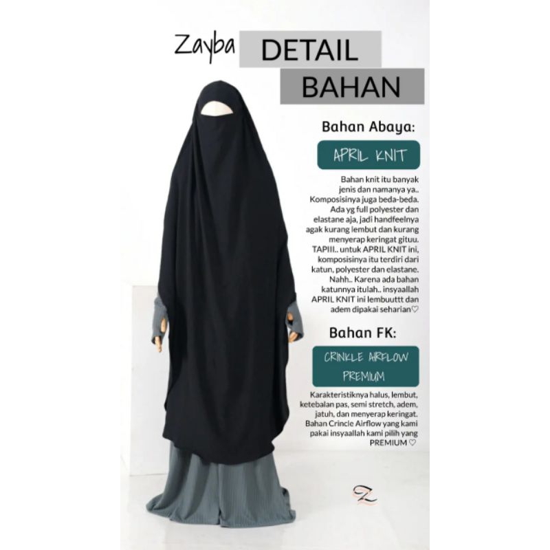 zayba gamis knit Ummu zabran