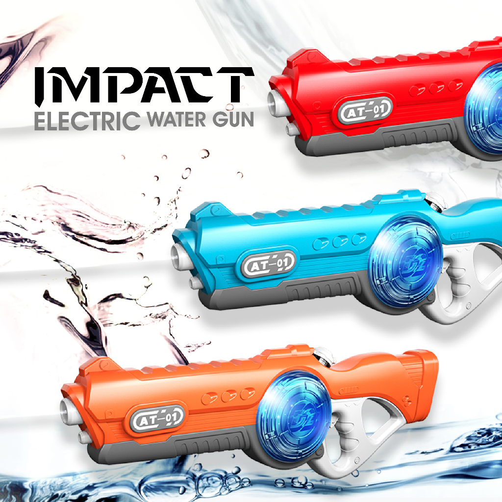 Water Gun Impact Elektrik  Baterai Cas Mainan Anak Cowok Cewek KAado Hadiah