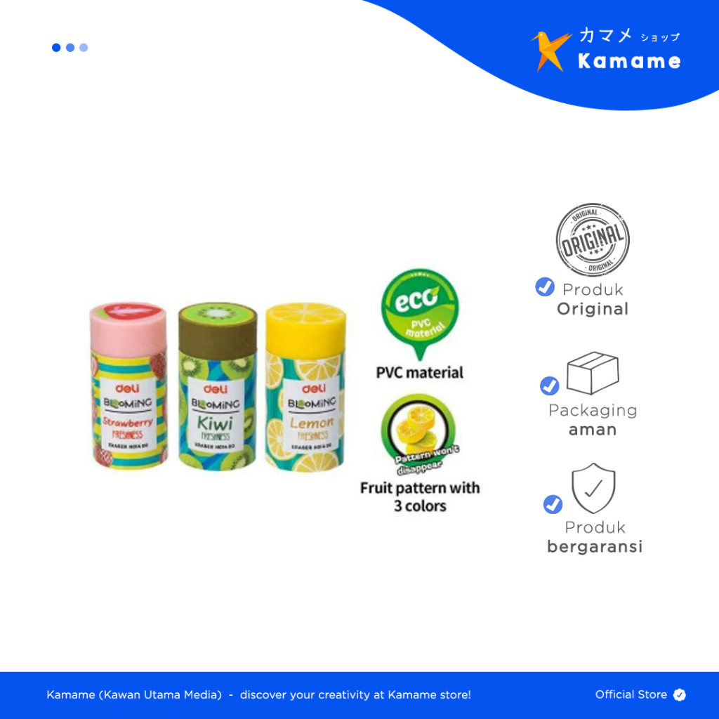 

Deli Eraser - Blooming Penghapus Anak Sekolah Motif Buah - H01400 - Kamame