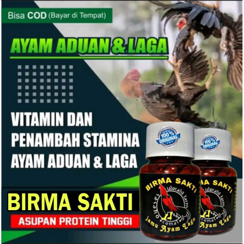 DOPING AYAM ADUAN BIRMA SAKTI ISI 25 KAPSUL AYAM LAGA ret power injection super top extra jp power b