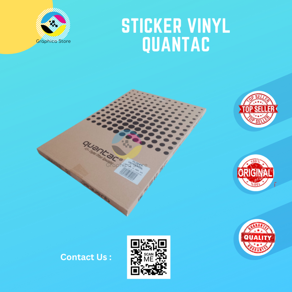 

Quantac Kertas Sticker Vinyl Laser A3+ (Glossy/Matte/Transparan)