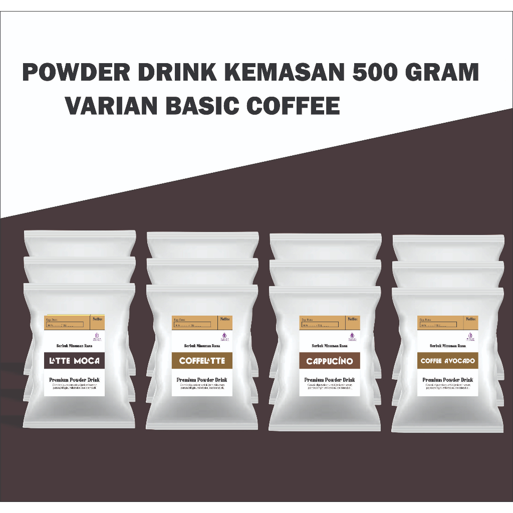 

POWDER VARIAN BASIC KOPI MR.OPPA 500GRAM