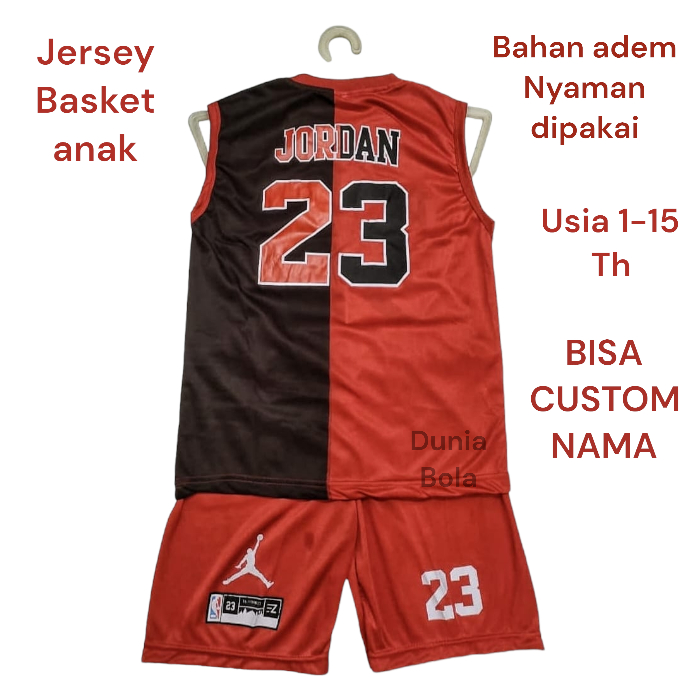 Setelan Baju Basket anak Jprdan Termurah Jersey Anak Futsal 2023