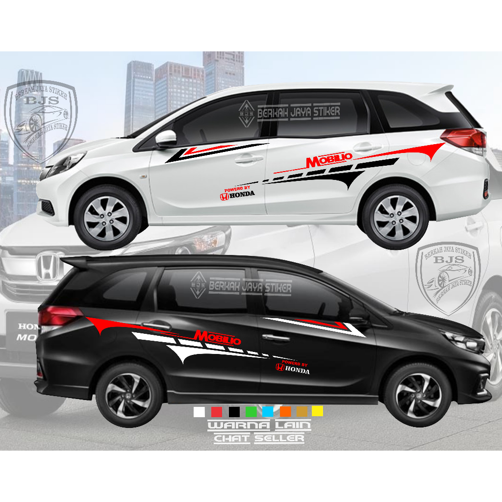 2 PCS KANAN KIRI CUTTING Stiker Mobil Honda Mobilio Stiker List Body Samping Mobilio Stiker Mobilio 