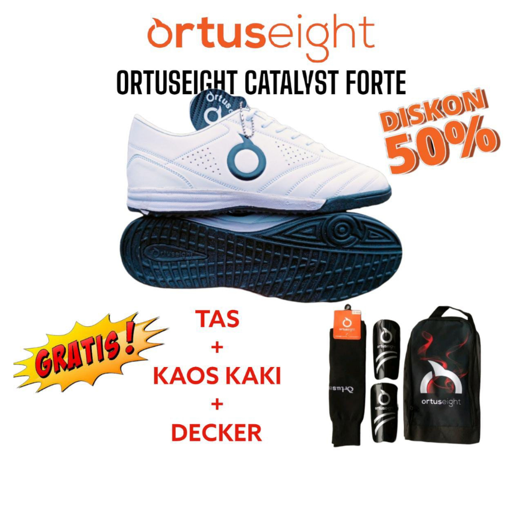 SEPATU FUTSAL ORTUSEIGHT FORTE PUTIH BESTSELLER