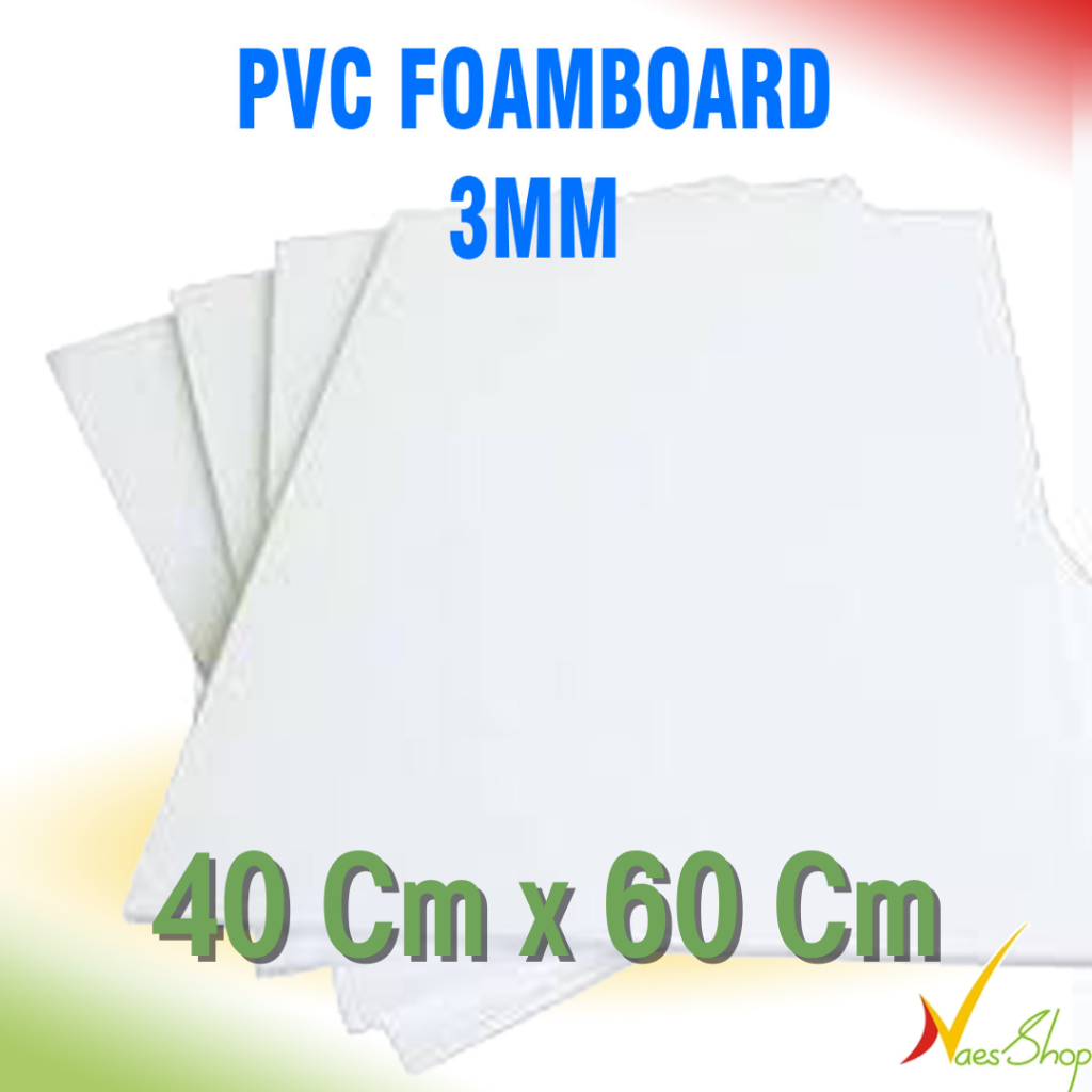 

Papan PVC Foam board 3mm putih lembaran 40cmx60cm